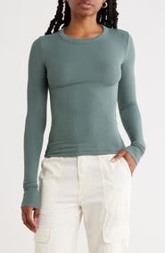 Abound Long Sleeve Rib Knit T-Shirt