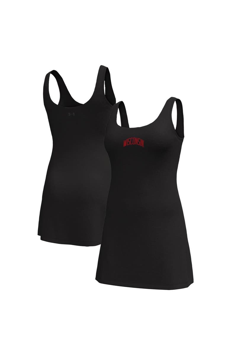 Under Armour Women's Under Armour Black Wisconsin Badgers Gameday Motion Active Dress, Main, color, Black
