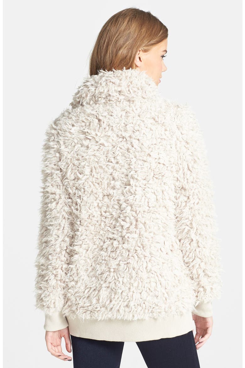 Faux Shearling Jacket, Alternate, color, SAND SHELL