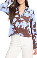 NIC+ZOE Cloud Blossom Long Sleeve Button-Up Shirt