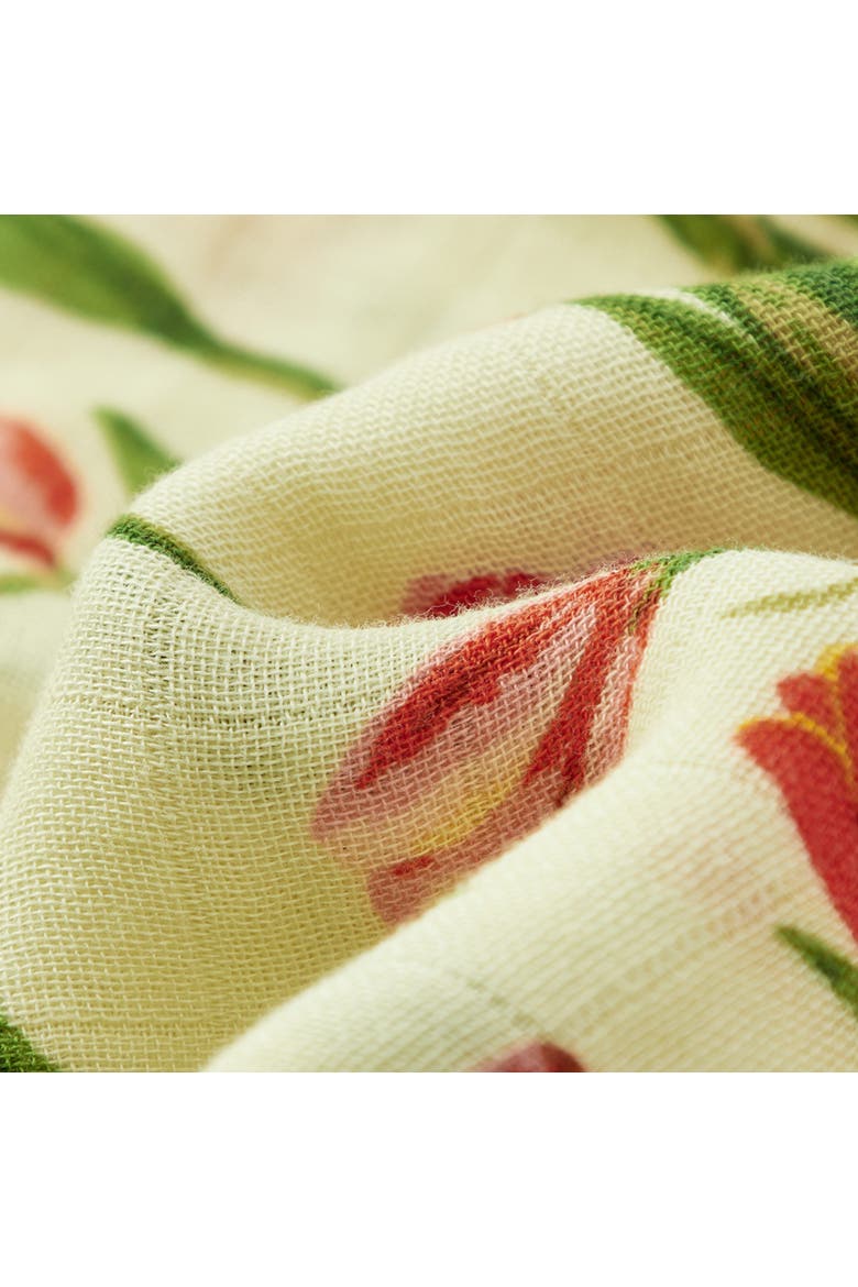 Hooded Swaddle, Alternate, color, Tulip