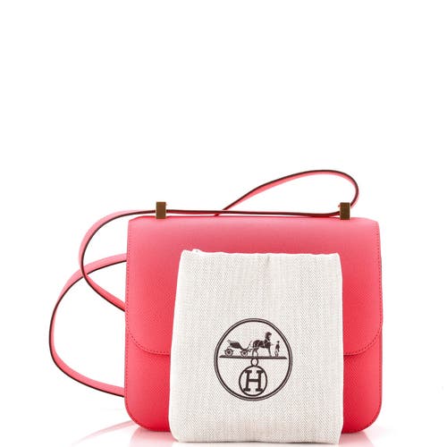 Pre-owned Hermes Hermes Constance Bag Epsom 24 In Pink