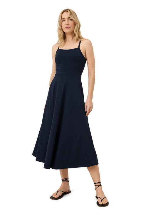 Fit & Flare Midi Dress Made With Organic Cotton