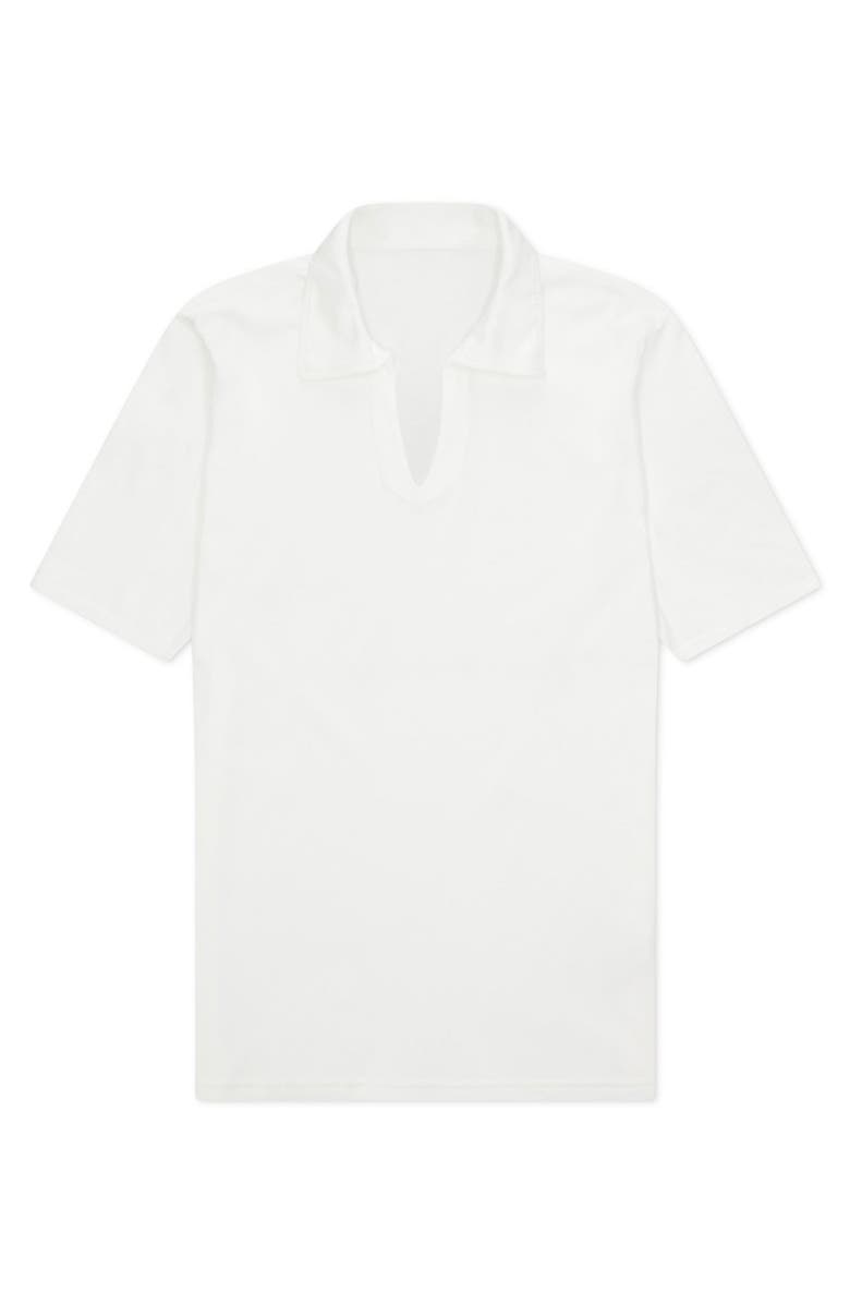 Fortela Goose Short Sleeve Polo, Main, color, White
