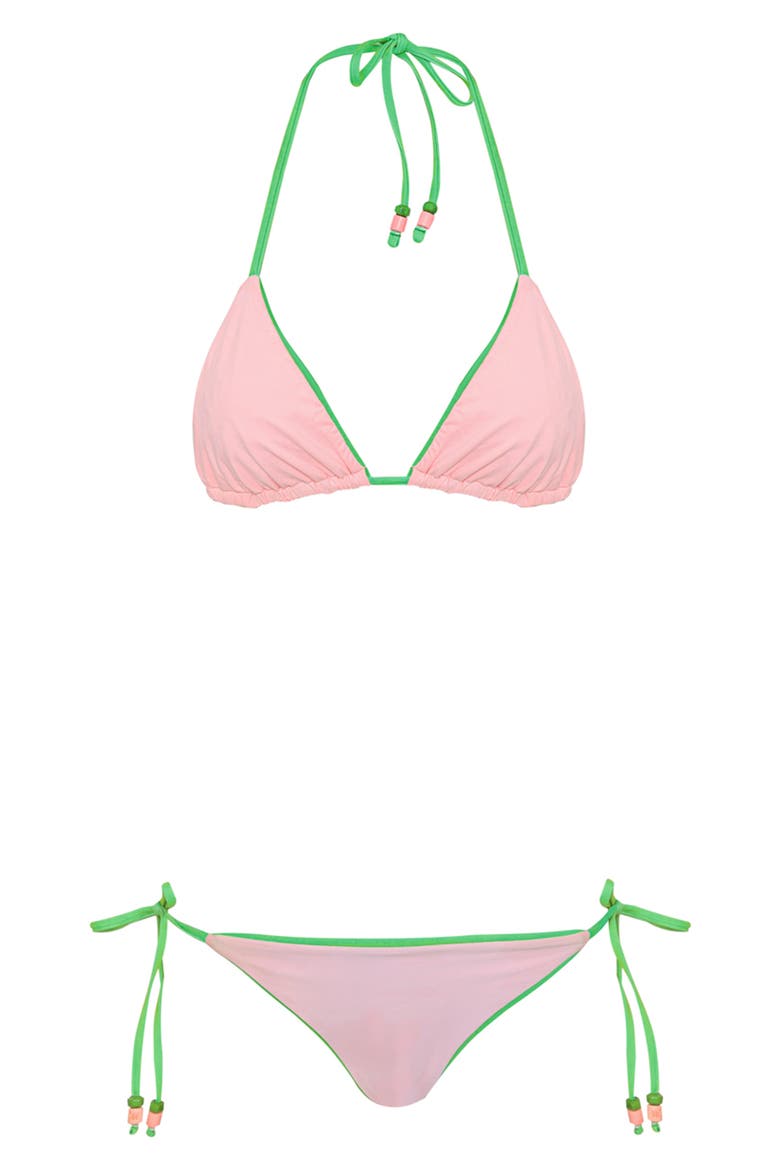 Sundream Sunning Reversible Bikini Bottoms, Alternate, color, OPEN GREEN
