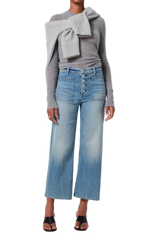 Citizens Of Humanity Lyra Patch Pocket Flared Jeans In Splendor (md Indigo)