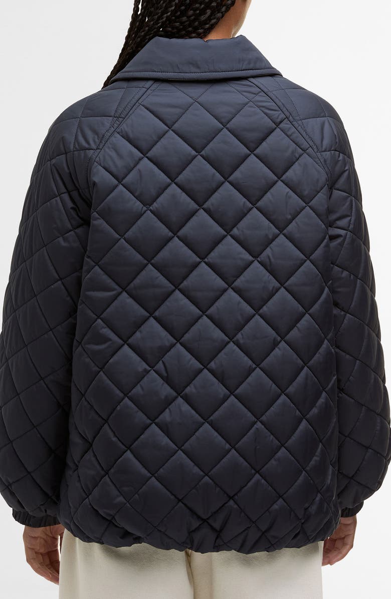 Barbour Laoise Diamond Quilted Jacket, Alternate, color, Dark Navy/ Ancient Poplar