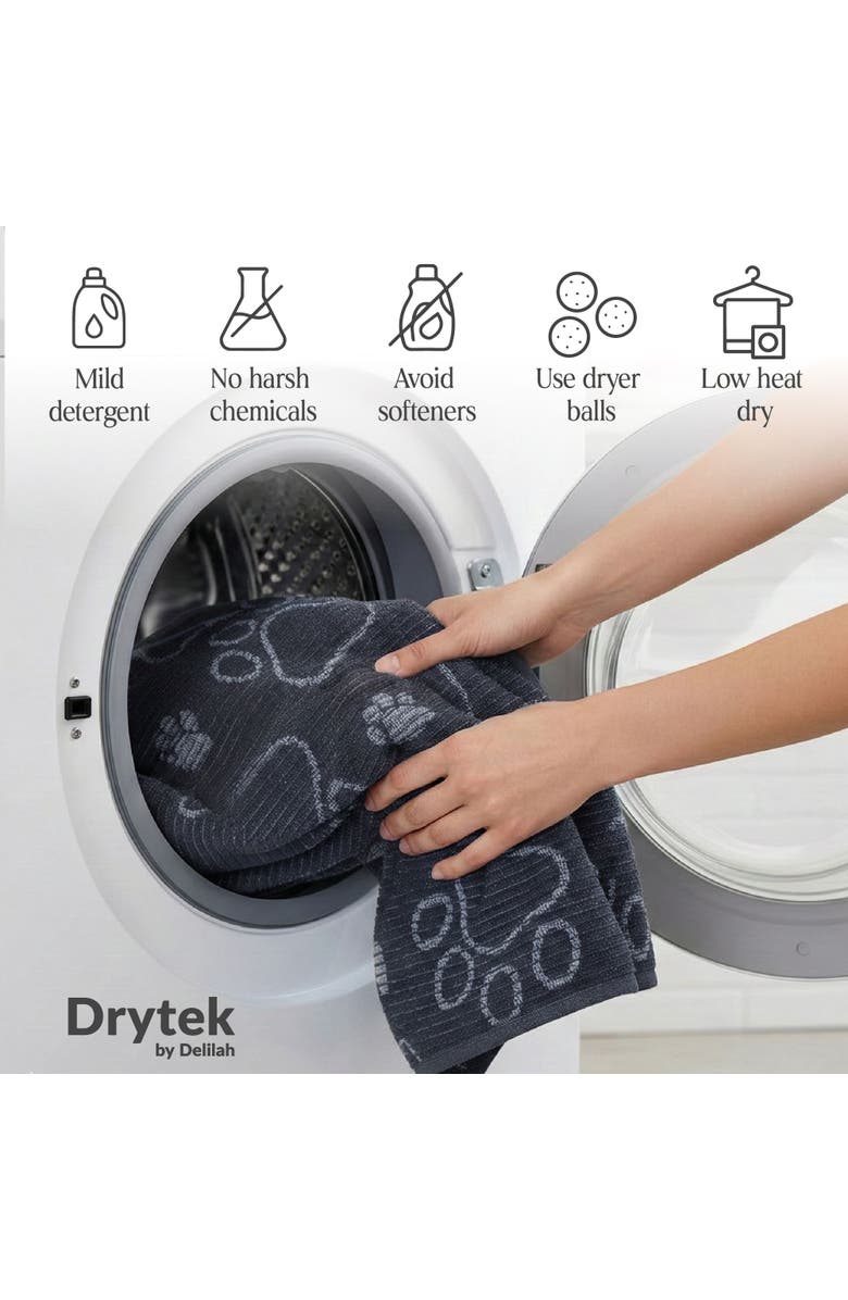 Delilah Home Drytek Dog Bath Towel, Alternate, color, Black