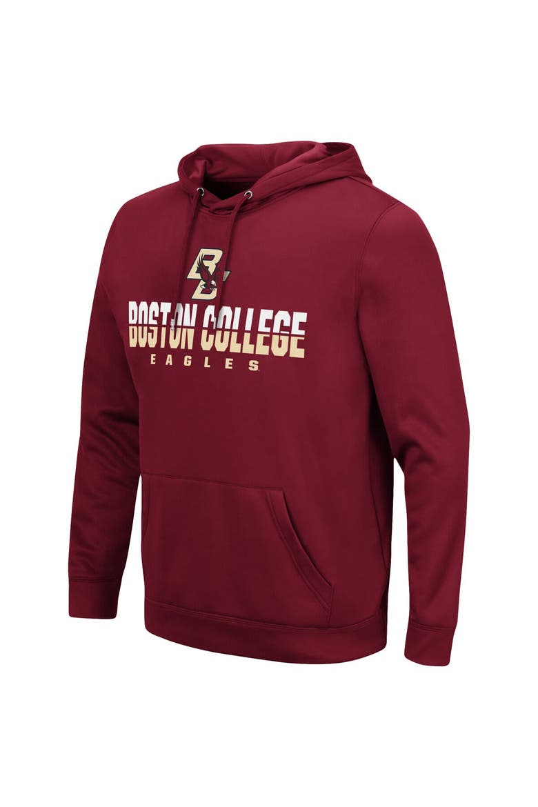 Men's Colosseum Maroon Boston College Eagles Lantern Pullover Hoodie, Alternate, color, Maroon