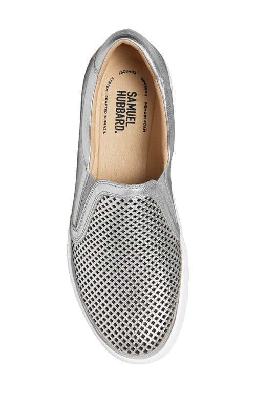 Samuel Hubbard Laguna Sneaker In Silver Leather