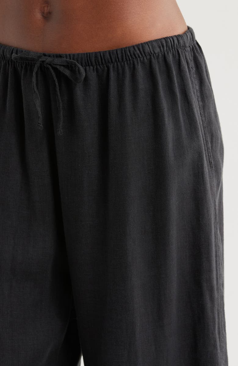 Desmond & Dempsey Linen Flare Pajama Pants, Alternate, color, 