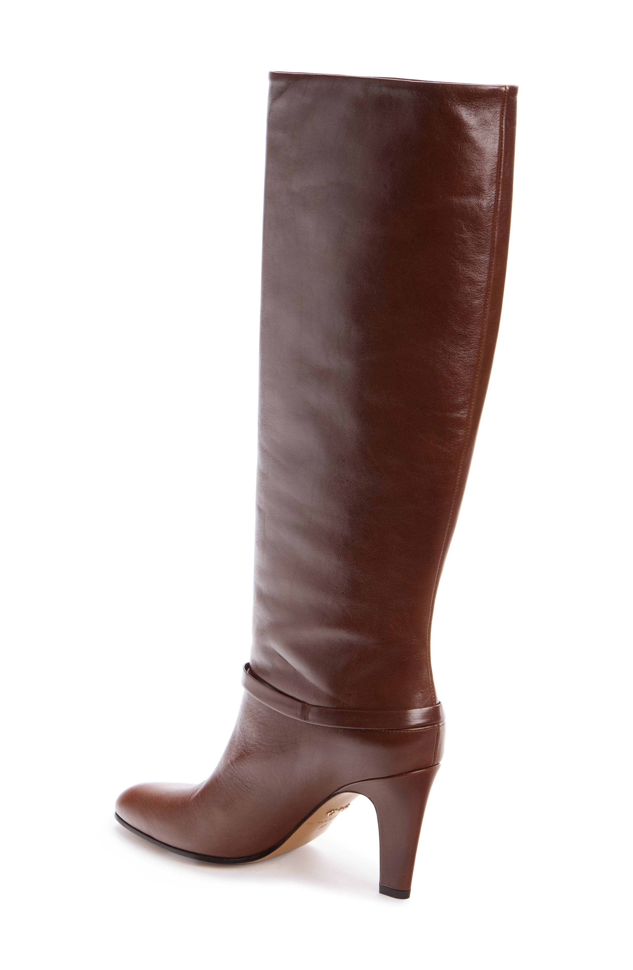 Chloé Eve Knee High Boot, Alternate, color, Sooty Brown