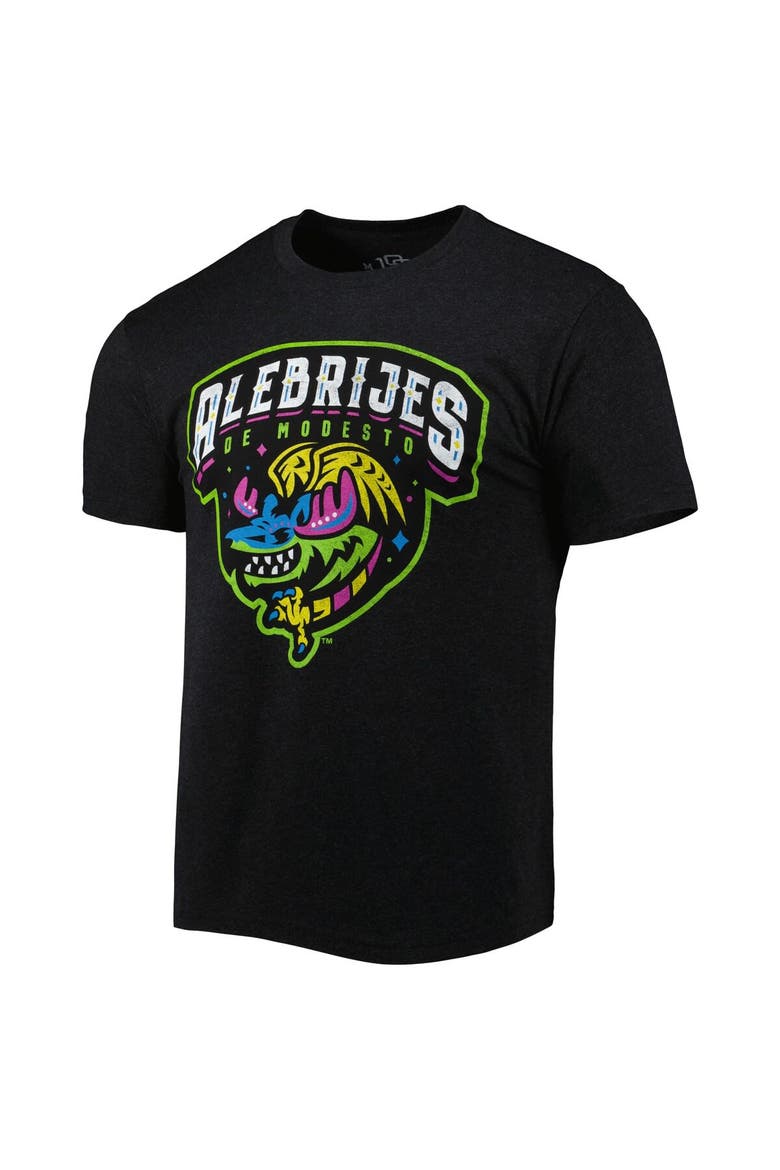 Men's Black Alebrijes de Modesto Copa de la Diversion Home Tri-Blend T-Shirt, Alternate, color, Black