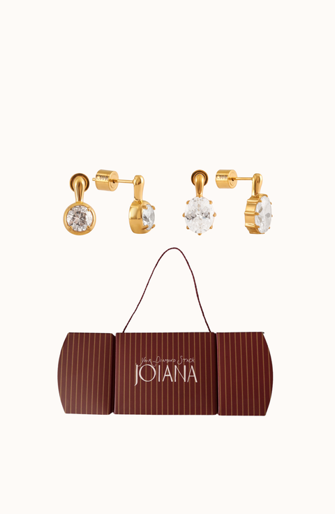 Diamond Stack Earrings Gift Set