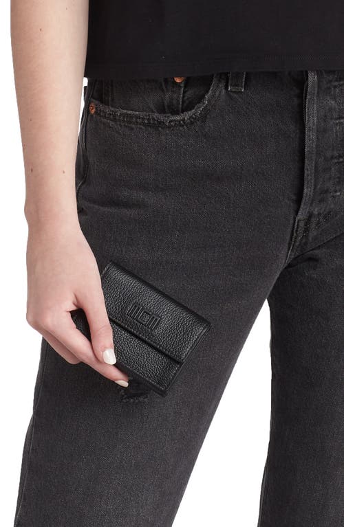 Mcm Tech Trifold Flap Wallet In Black