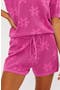 Balboa Open Stitch Cotton Cover-Up Shorts