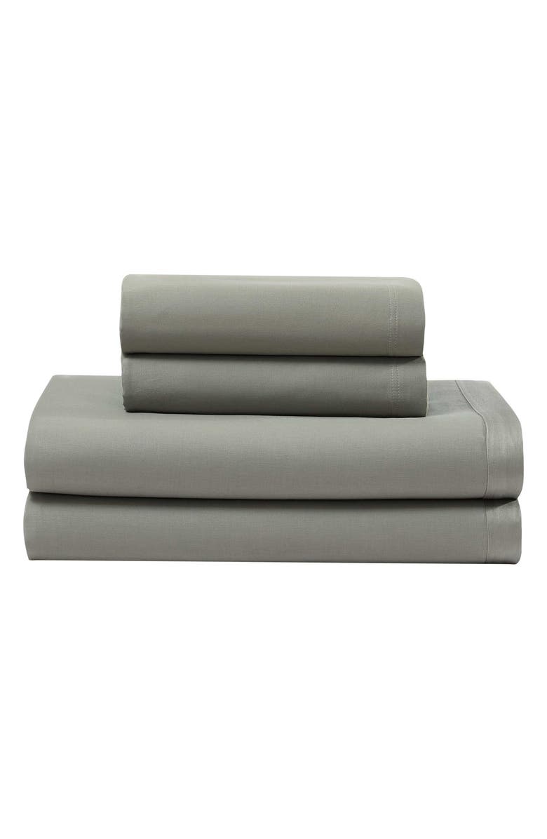 Calvin Klein Organic Earth Sheet Set, Main, color, Dusty Olive