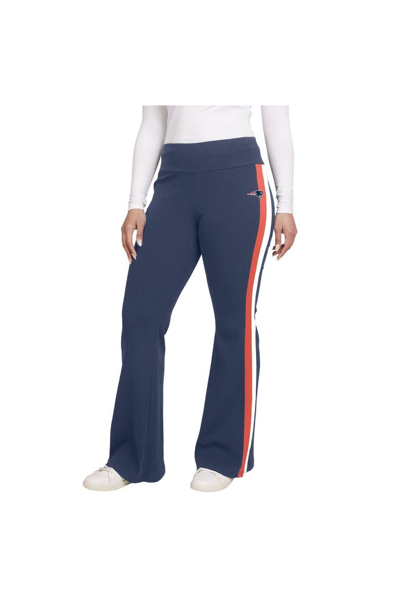 WEAR by Erin Andrews Women's WEAR by Erin Andrews Navy New England Patriots Tri-Blend Yoga Pants, Alternate, color, Navy