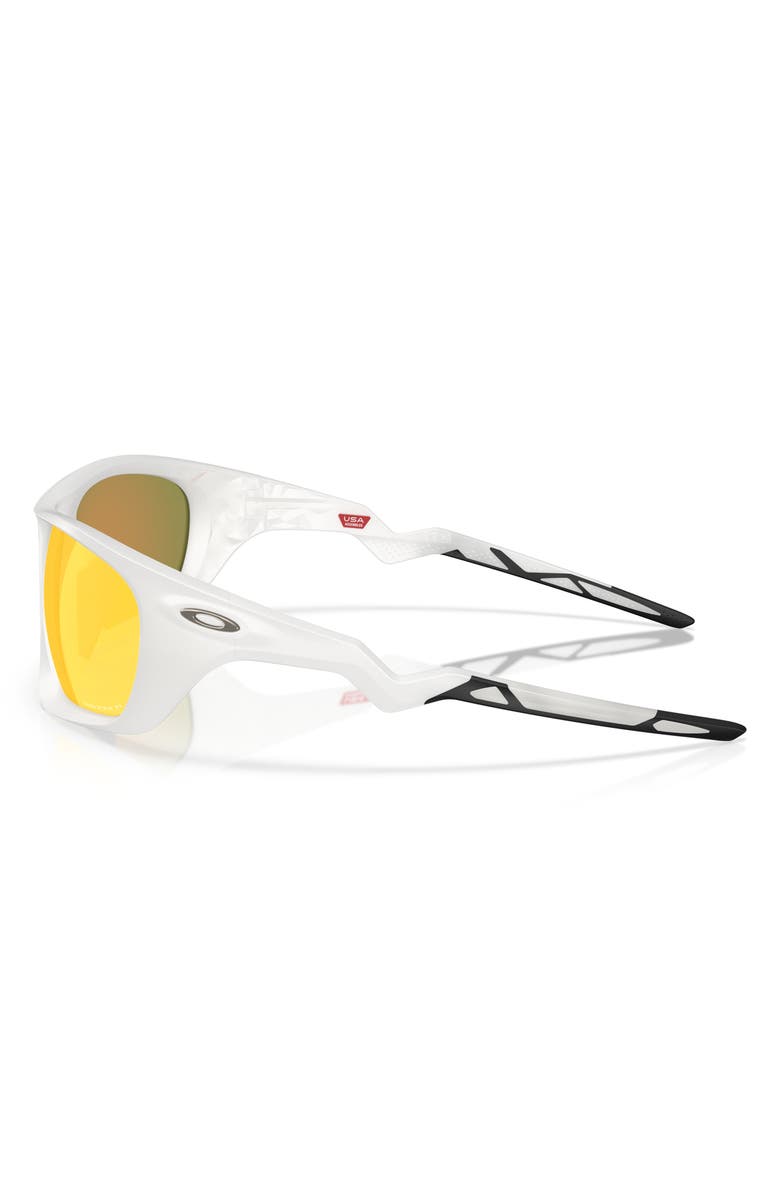 Oakley Lateralis 60mm Polarized Prizm<sup>™</sup> Rectangle Sunglasses, Alternate, color, Matte Vapor / Prizm Ruby