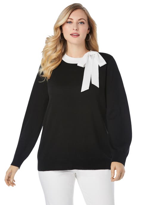 Tie-Neck Sweater (Plus Available)