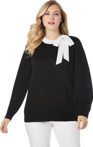 Jessica London Tie-Neck Sweater