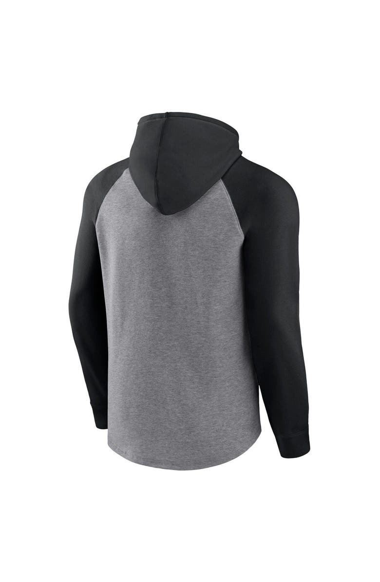 FANATICS Men's Fanatics Branded Heather Gray New Orleans Saints Favorite Arch Raglan Pullover Hoodie, Alternate, color, Heather Gray