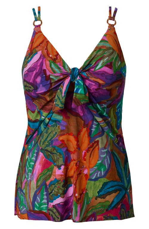 Magicsuit Cactus Flower Akikio Tankini Top In Green