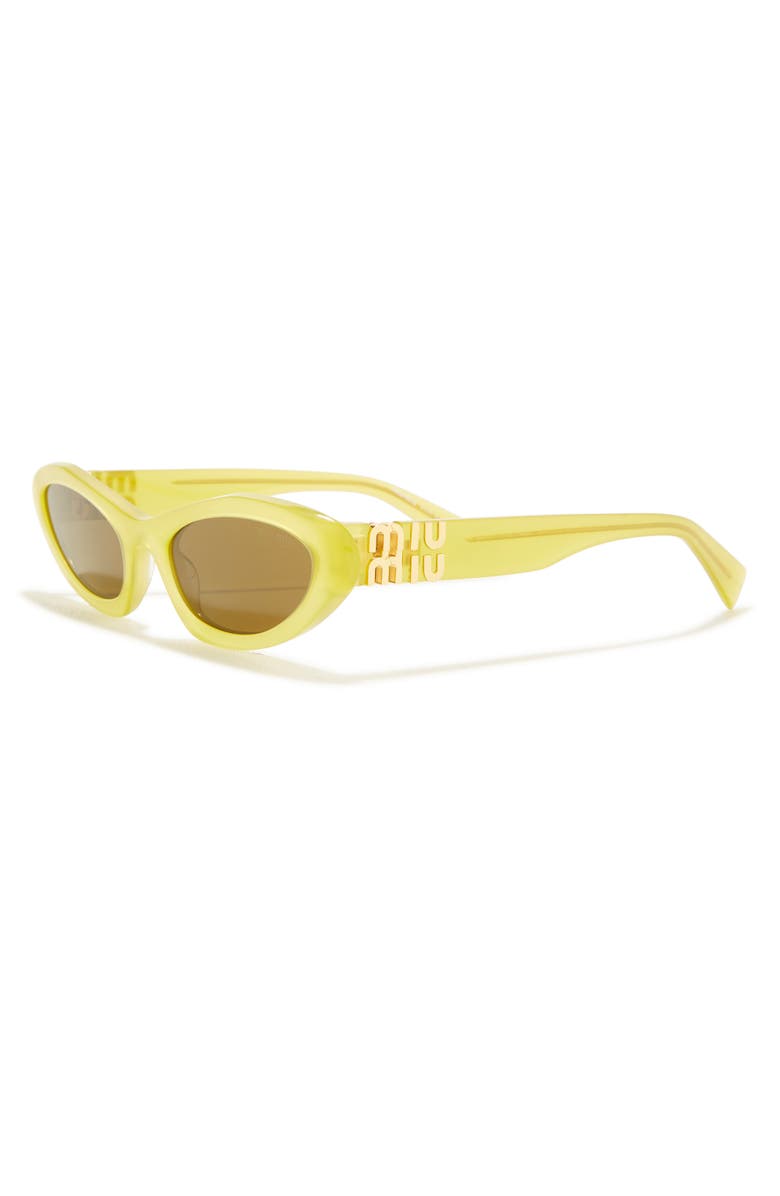 Miu Miu 54mm Polarized Irregular Sunglasses, Alternate, color,