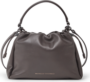 Brunello Cucinelli Small Soft Leather Mellow Bucket bag