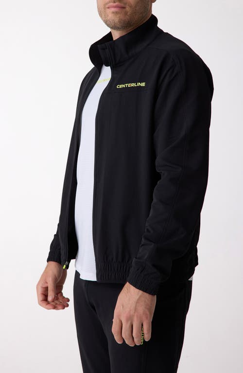Centerline Athletics Courtside Track Jacket In Black