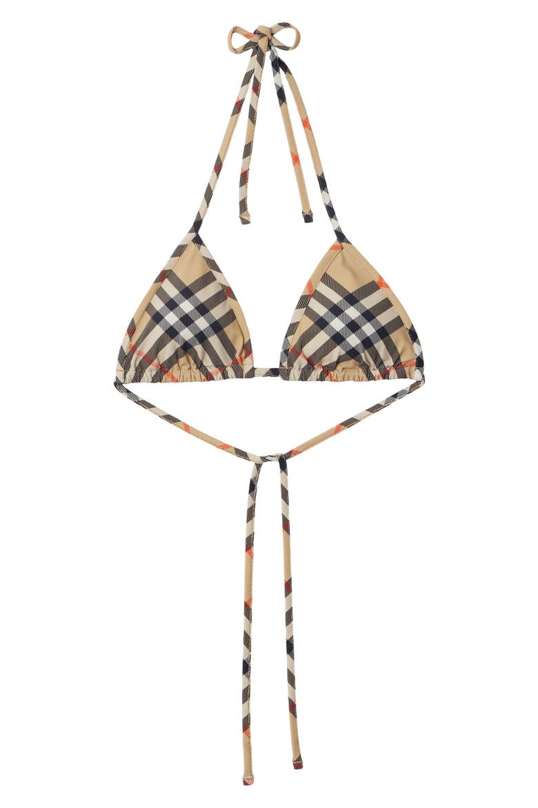 Check Bikini Top, Alternate, color, SAND IP CHECK