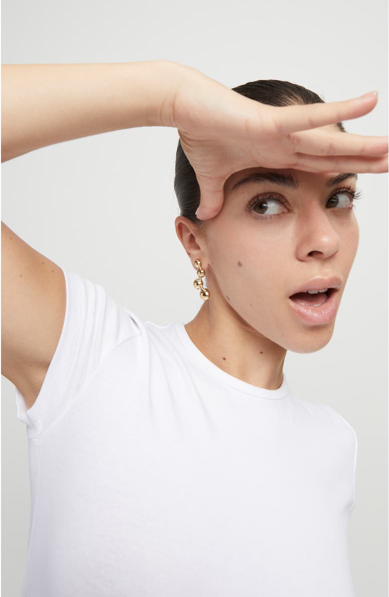 UNODE50 Drop Earrings With Beads, Alternate, color, Gold