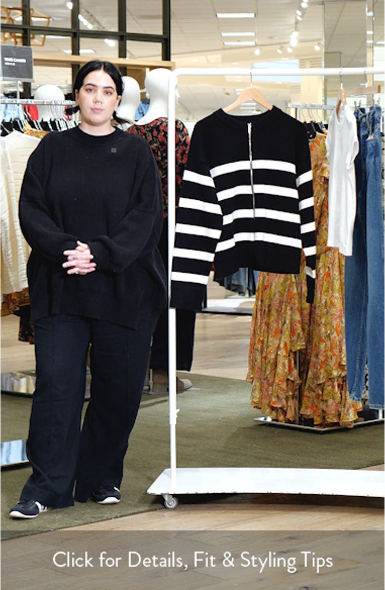 Stripe Zip-Up Cardigan, sales video thumbnail