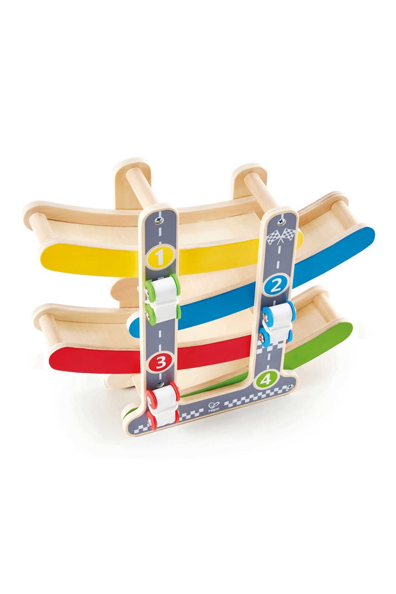 Fast Flip Wooden Racetrack Toy, Alternate, color, MULTI