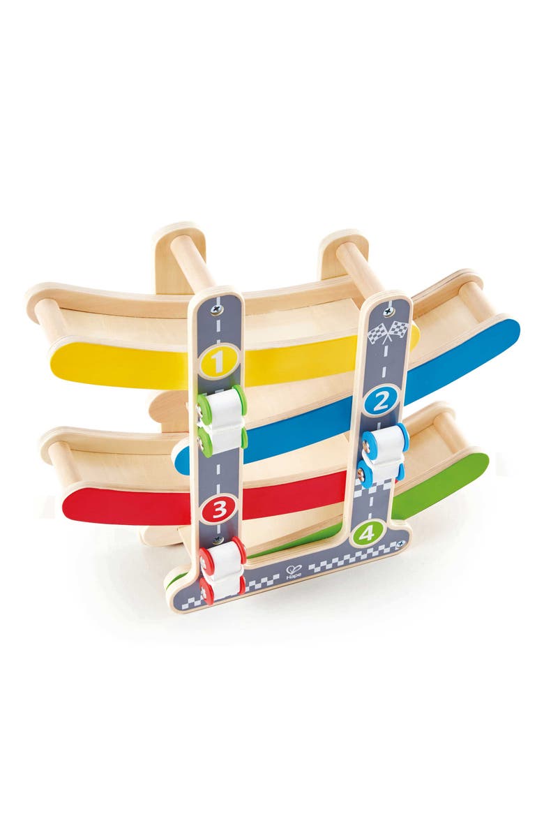 Hape Fast Flip Wooden Racetrack Toy, Alternate, color, Multi