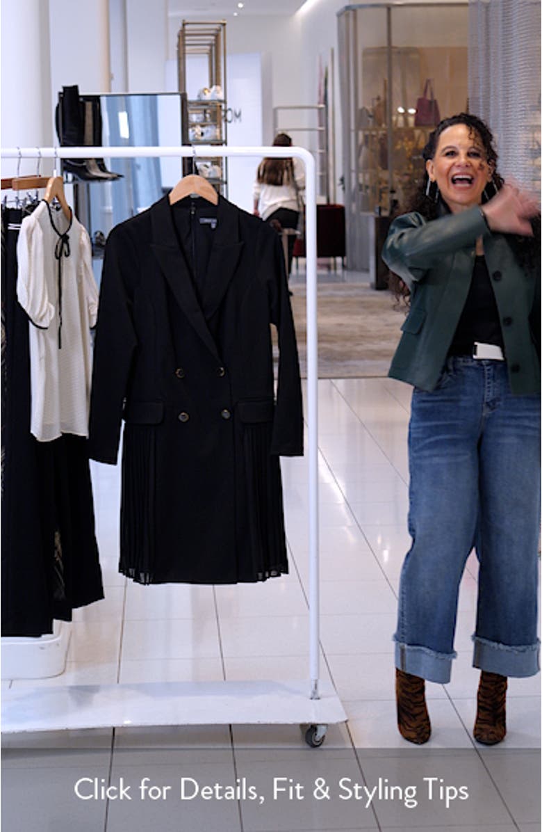 Double Breasted Long Sleeve Coat Dress, sales video thumbnail