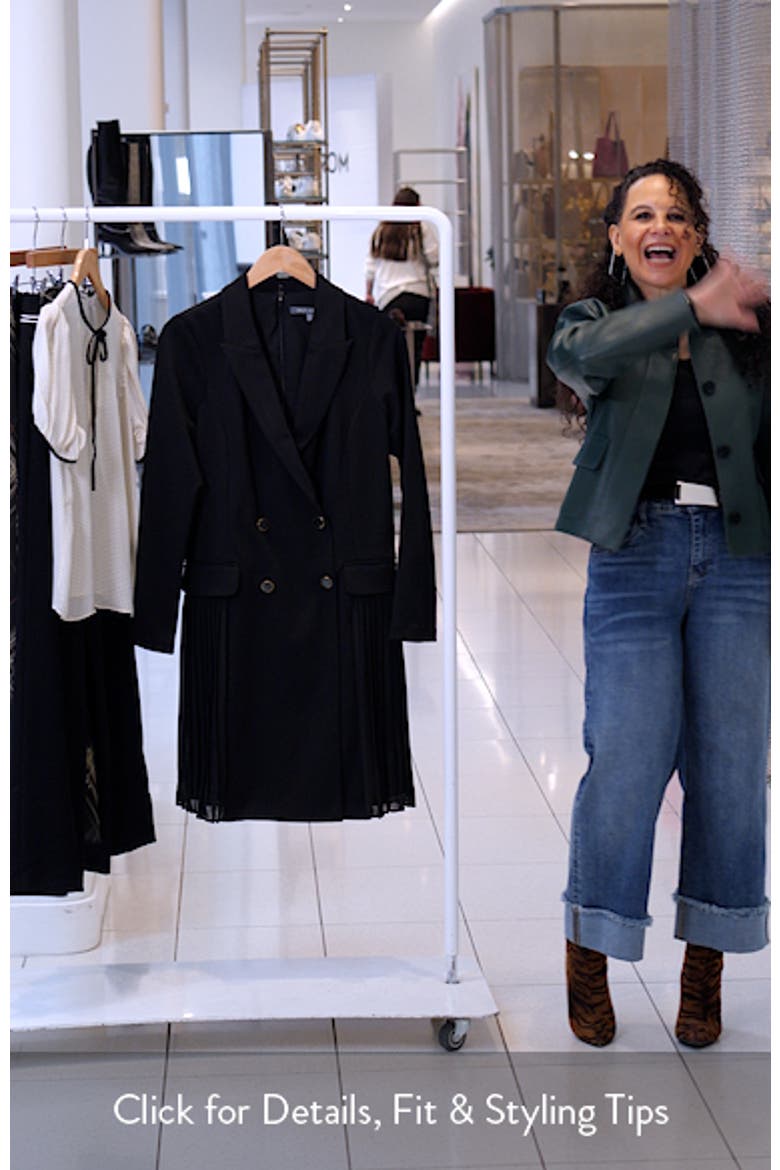 Double Breasted Long Sleeve Coat Dress video
