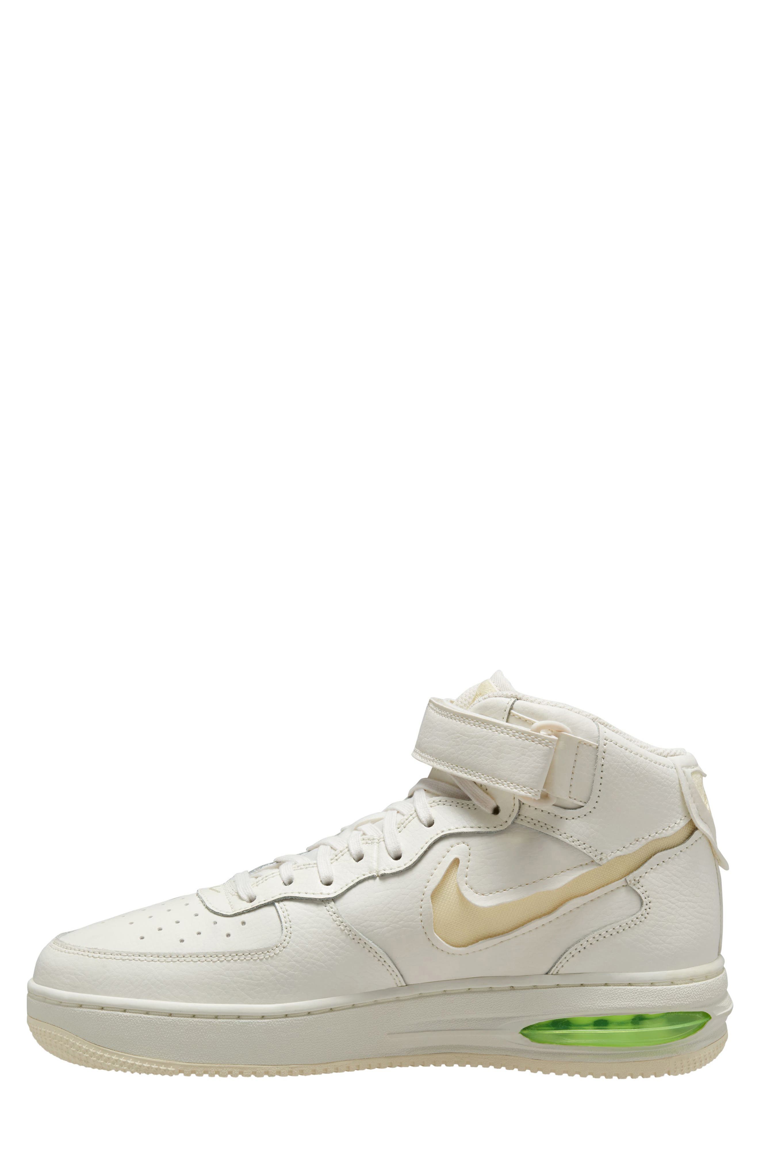 Air Force 1 Mid Remastered Sneaker, Alternate, color, SAIL/ COCONUT MILK/ LIME BLAST