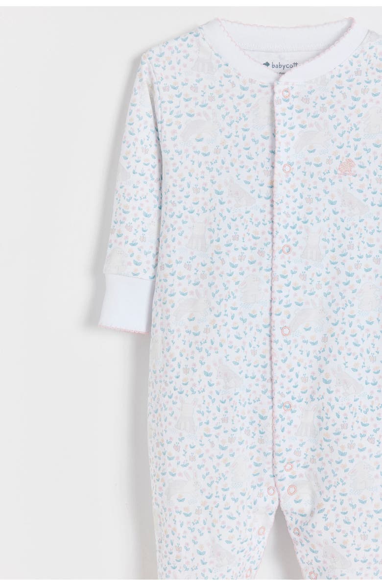 Babycottons Caramel Front-Snap Footie for Infant, Alternate, color, Full-Print