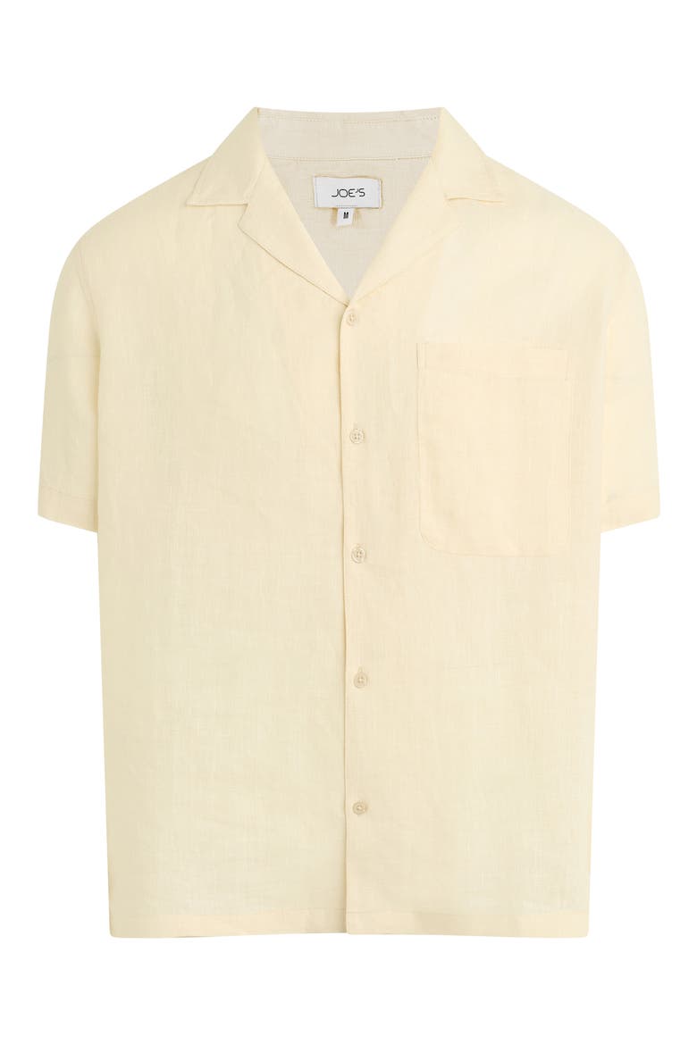 Slub Cotton Camp Shirt, Alternate, color, SUMMER SAND