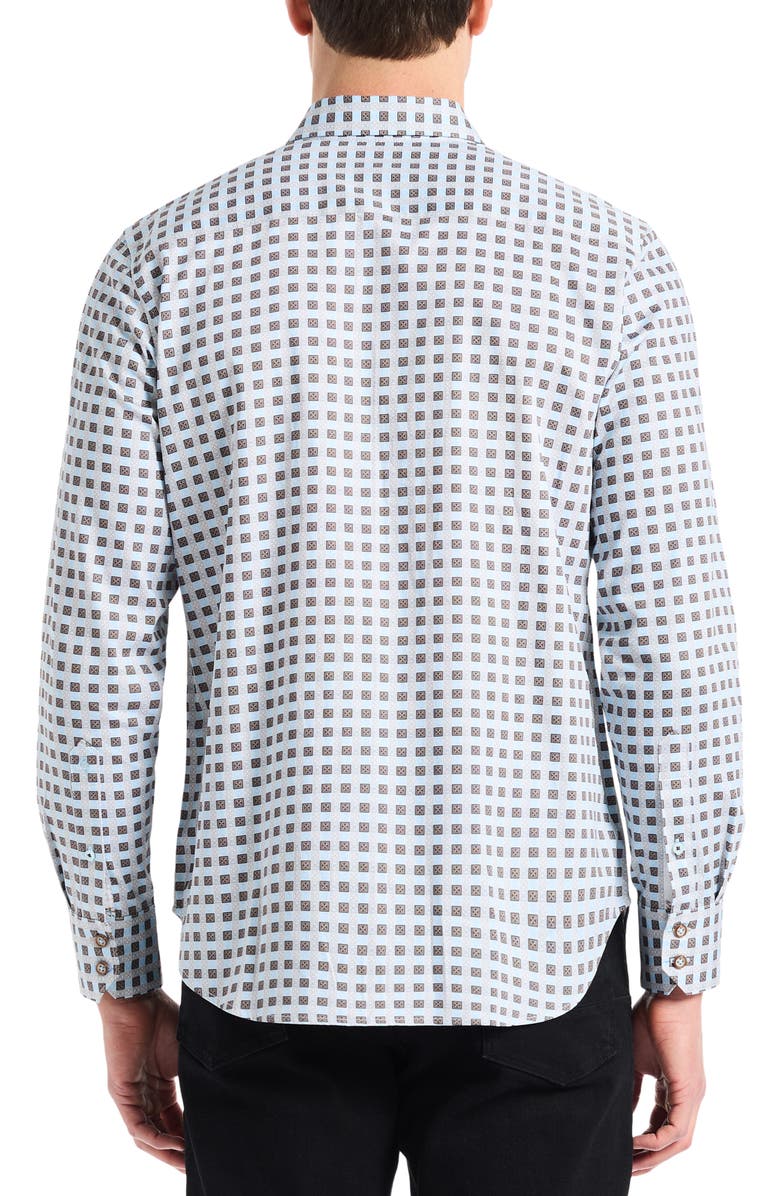 Robert Graham Ostin Long Sleeve Button-Up Shirt, Alternate, color, Tan