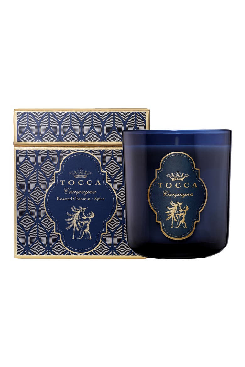 Campagna Roasted Chestnut & Spice Candle (Limited Edition), Main, color, NAVY