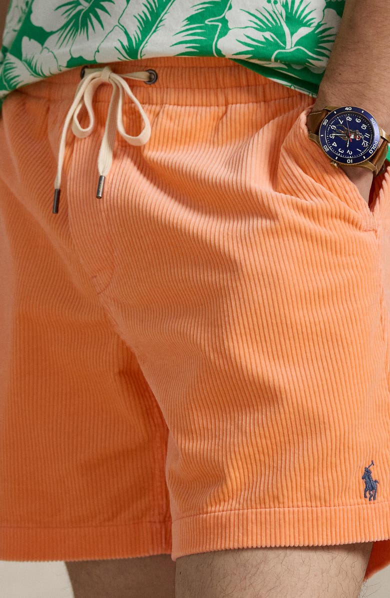 Polo Ralph Lauren Prepster Corduroy Shorts, Alternate, color, Key West Orange