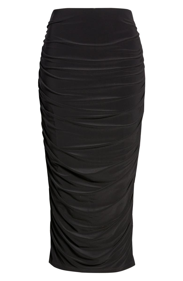 Halogen<sup>®</sup> Ruched Knit Midi Skirt, Alternate, color,