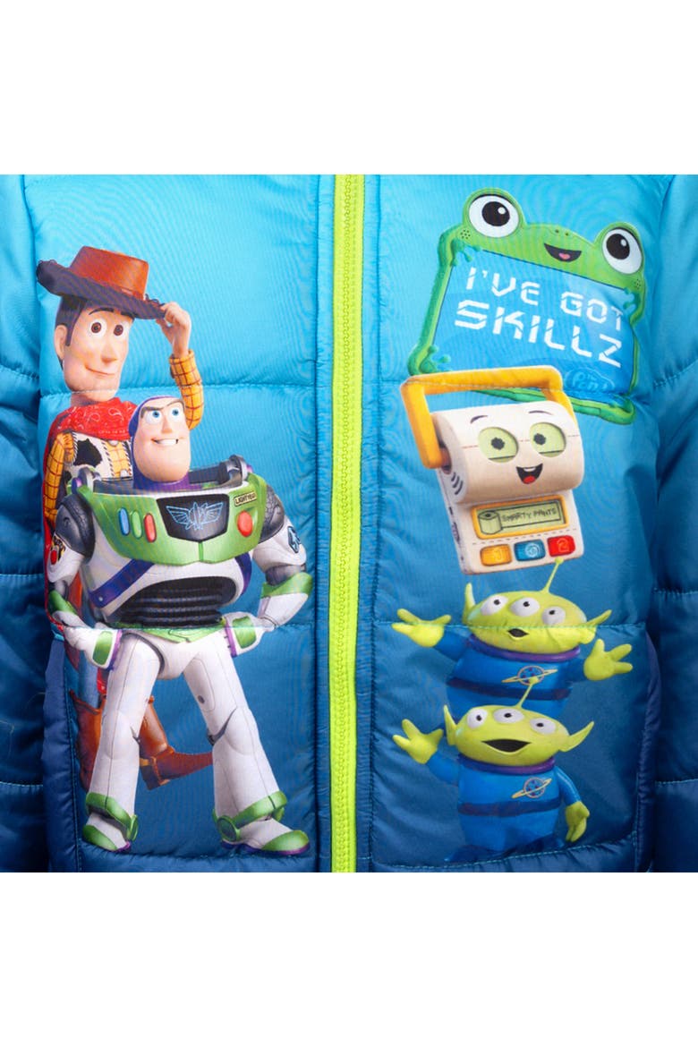 Toy Story Hooded Puffer Coat, Alternate, color, Toy Story Navy Blue