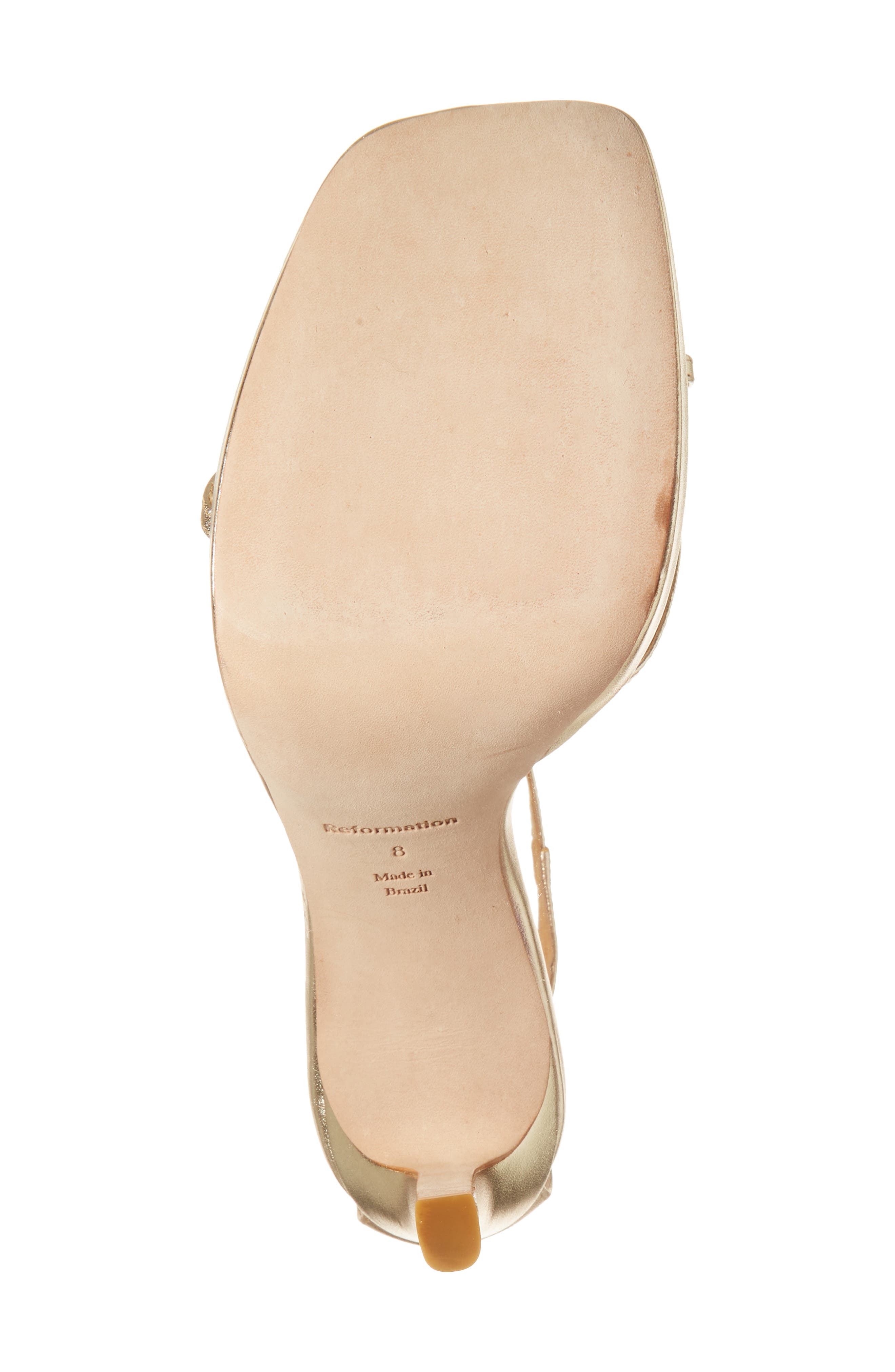 Reformation Gilda Platform Ankle Strap Sandal, Alternate, color, 