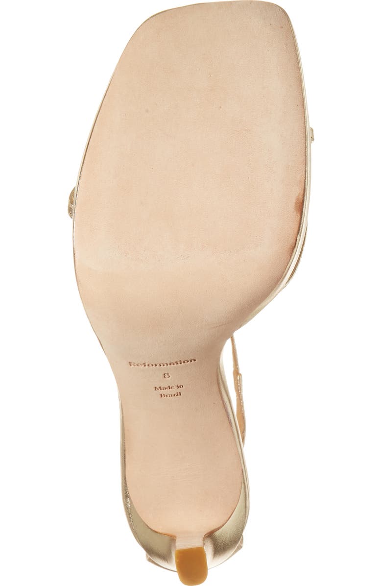 Reformation Gilda Platform Ankle Strap Sandal, Alternate, color,