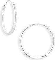Argento Vivo Sterling Silver Endless Hoop Earrings