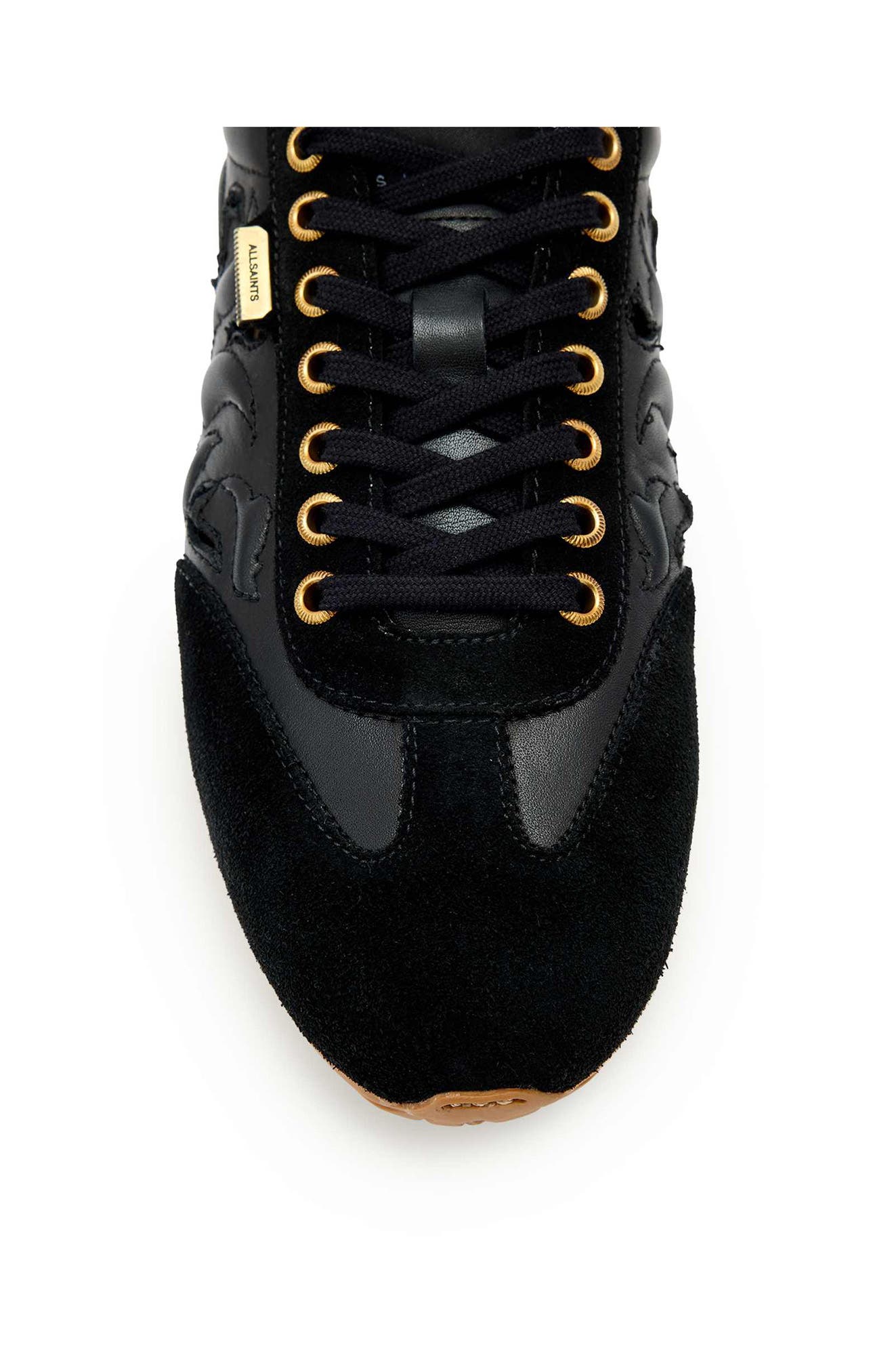 AllSaints Liam Western Sneaker, Alternate, color, Black