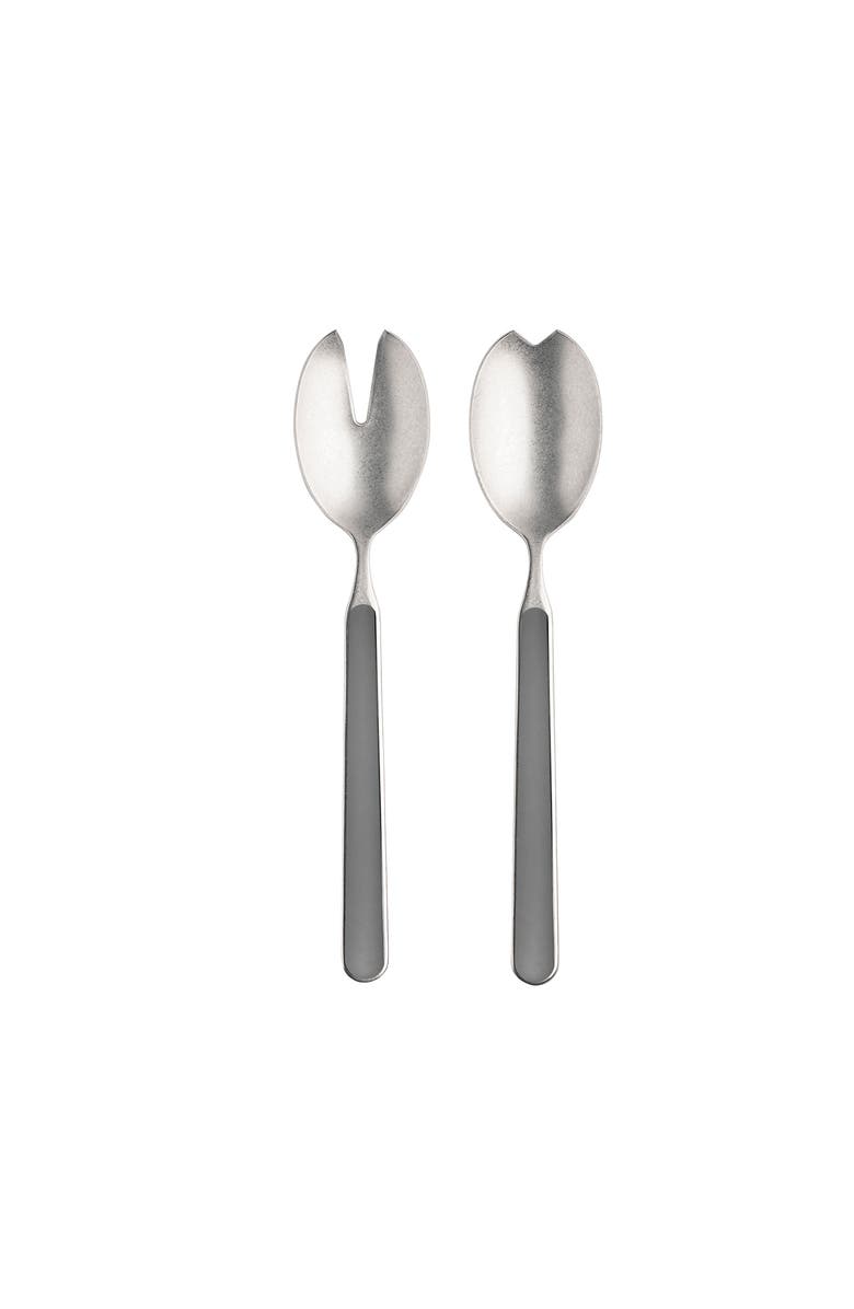 Mepra Fantasia Pewter Salad Serving Set - 2 Pieces, Main, color, Vicuna